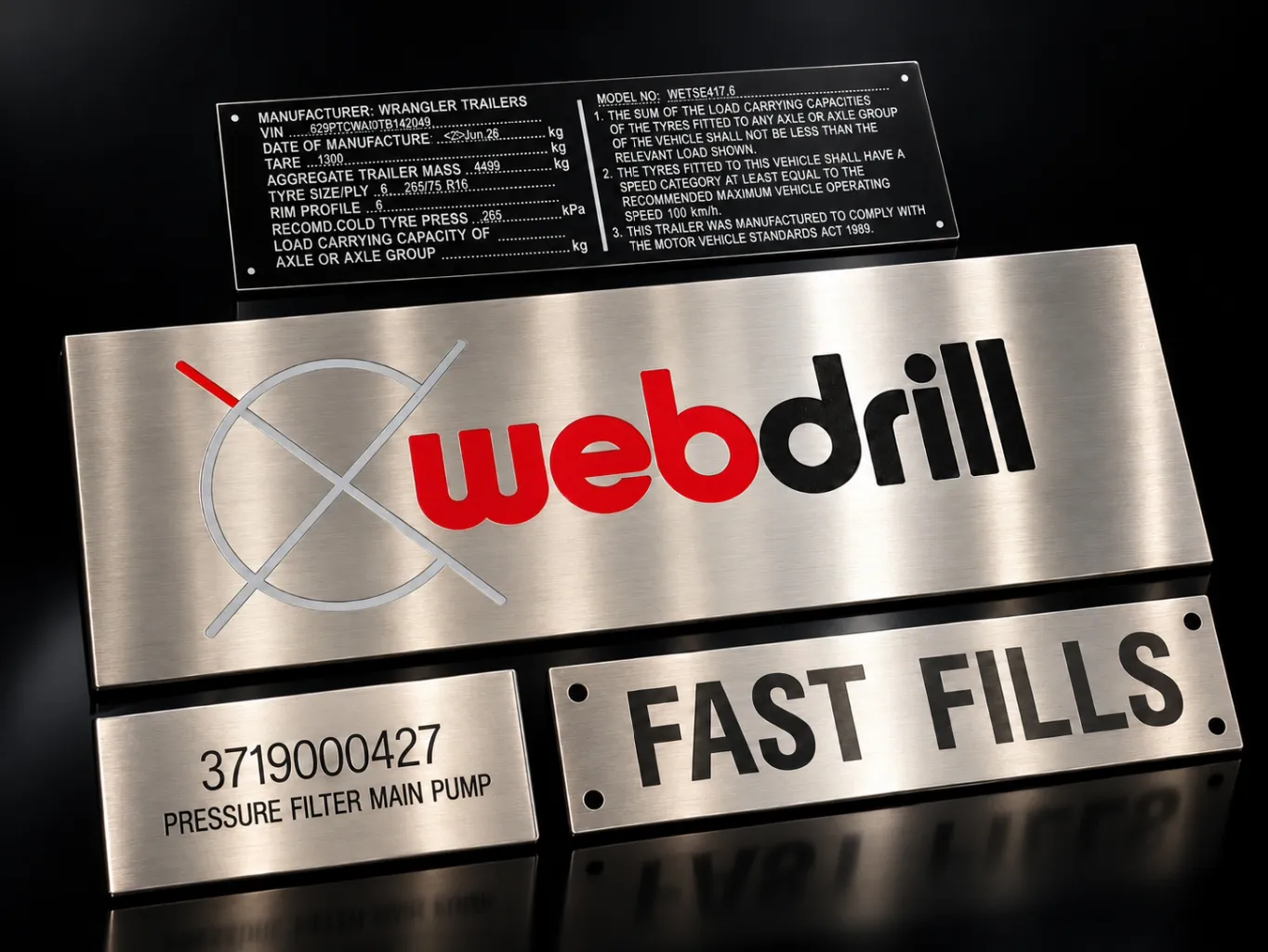 Precision Metal and Stainless Steel Laser Engraved Plates